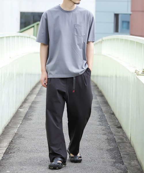 「EKAL」 半袖Tシャツ MEDIUM チャコールグレー メンズ_画像4