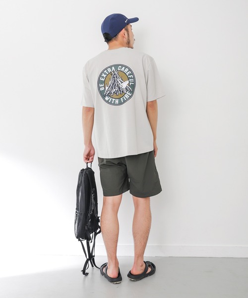 「EKAL」 半袖Tシャツ MEDIUM チャコールグレー メンズ_画像6