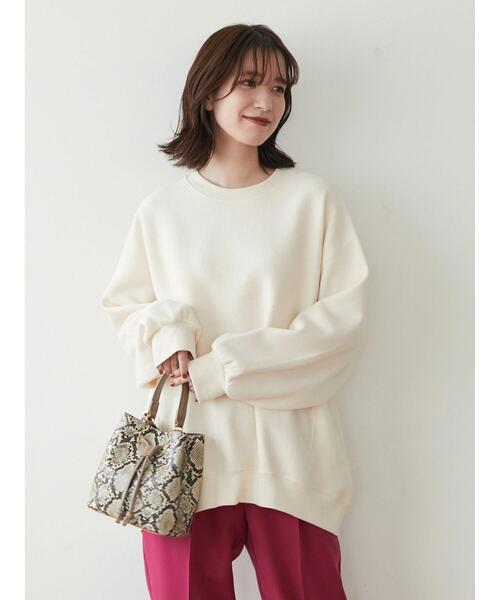 「Sugar spoon」 スウェットカットソー FREE アイボリー レディース_画像5