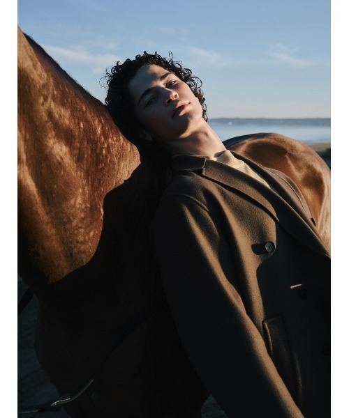 AOURE（アウール） pコート ピーコート WOOL REVER GIACCONE メンズ