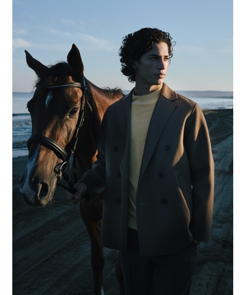 AOURE（アウール） pコート ピーコート WOOL REVER GIACCONE メンズ