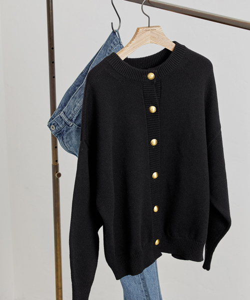 ☆新品　未使用品☆ FRAMeWORK カーディガン FRAMeWORK（フレームワーク） ニットカーディガン FREE ブラック