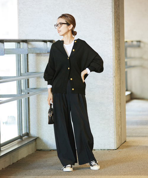 FRAMeWORK（フレームワーク） ニットカーディガン FREE ブラック