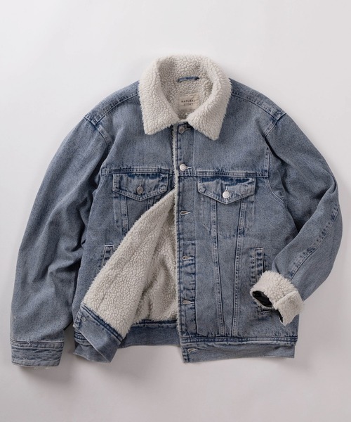 デニムジャケット gジャン 「71」ヴィンテージライク 裏ボア デニム