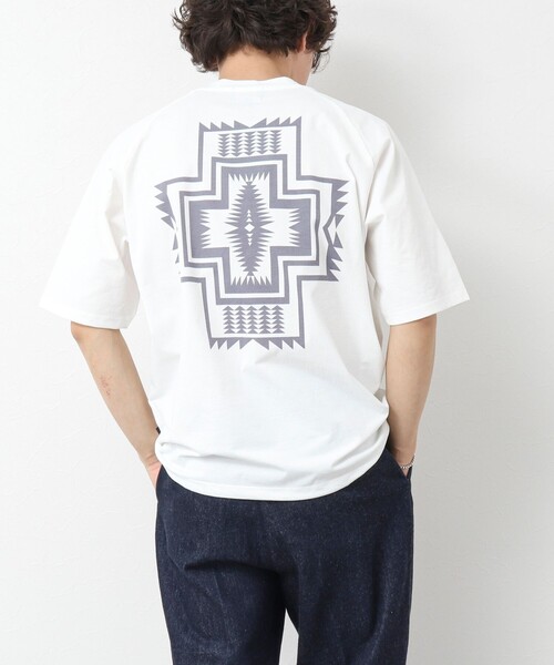 「PENDLETON」 半袖Tシャツ M サックスブルー メンズ_画像4