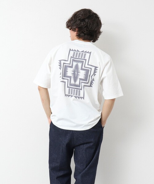 「PENDLETON」 半袖Tシャツ M サックスブルー メンズ_画像5