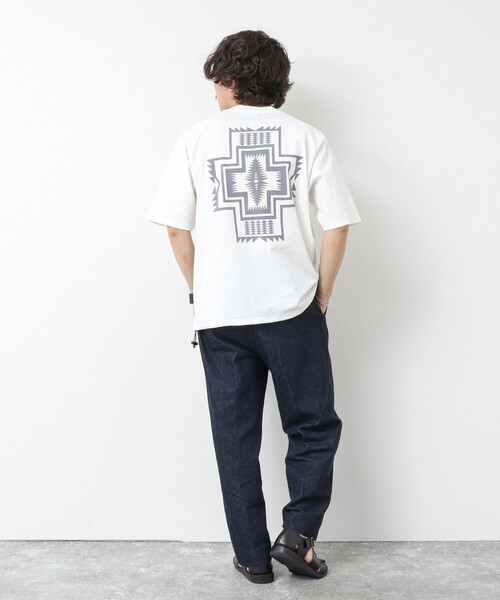 「PENDLETON」 半袖Tシャツ M サックスブルー メンズ_画像6