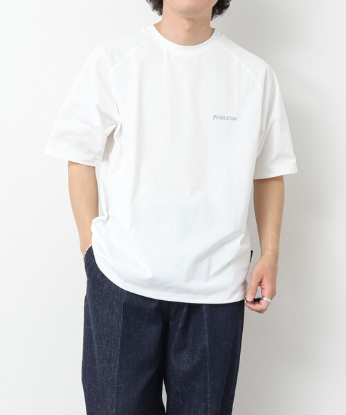 「PENDLETON」 半袖Tシャツ M サックスブルー メンズ_画像9