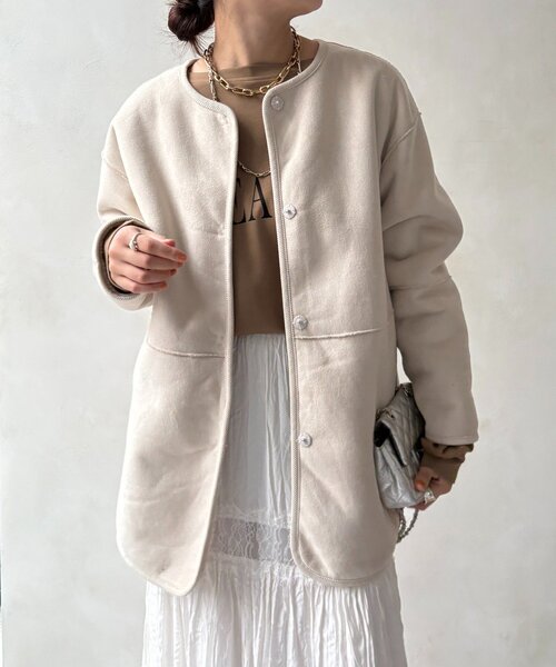 DouDou（ドゥドゥ） コート アウター 「WEB限定」リバーシブルフェイク