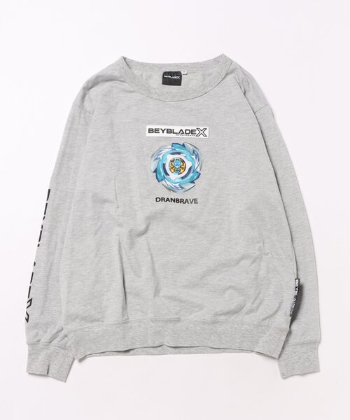 tシャツ BEYBLADE X 長袖Tシャツ ロゴワッペン ベイブレード エックス
