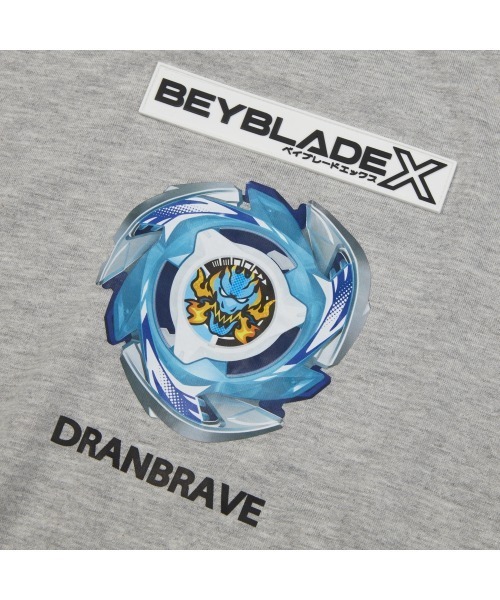 tシャツ BEYBLADE X 長袖Tシャツ ロゴワッペン ベイブレード エックス