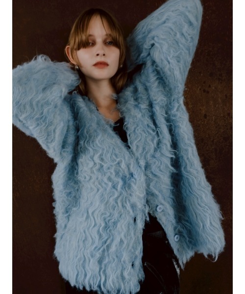 sahara（サハラ） カーディガン Carl Shaggy Knit Cardigan/カール