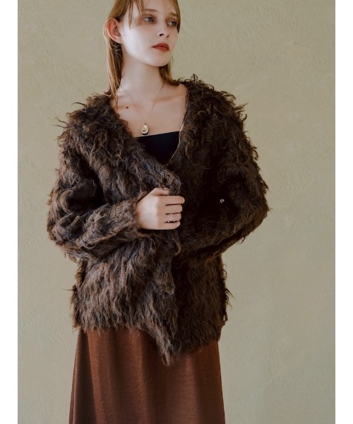 sahara（サハラ） カーディガン Carl Shaggy Knit Cardigan/カール