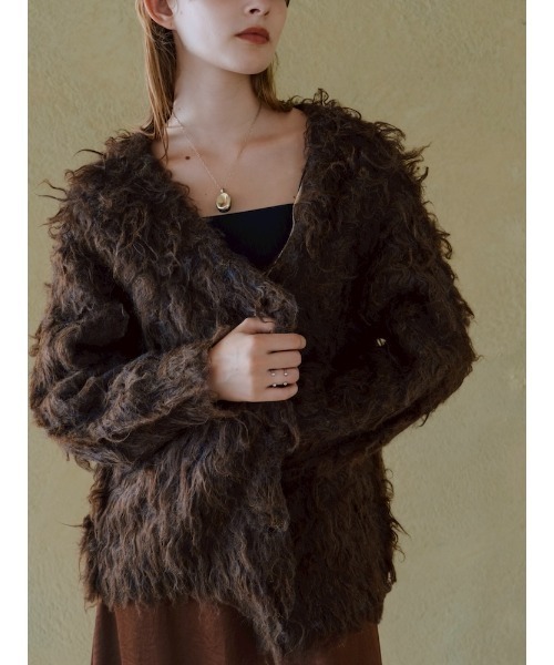sahara（サハラ） カーディガン Carl Shaggy Knit Cardigan/カール