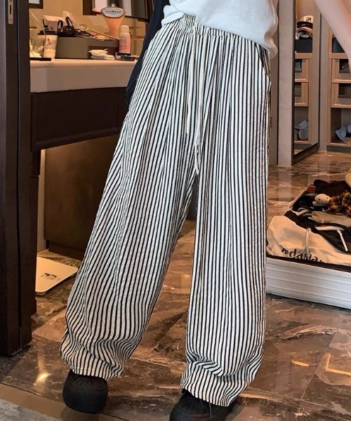 「CELENA BEATS」 イージーパンツ FREE ブラック レディース_画像7