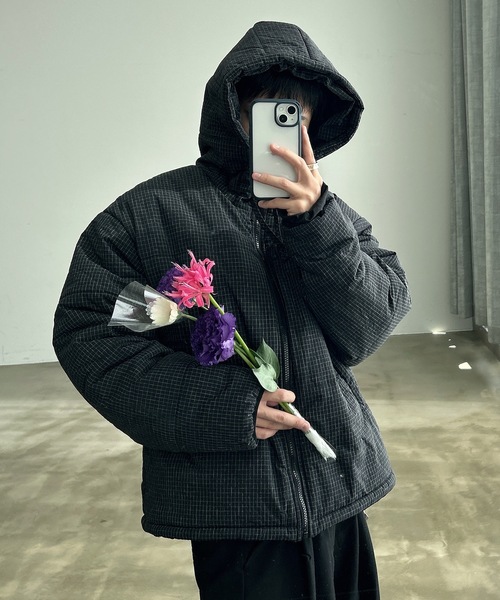 UNDERSTATEMENTs ブルゾン アウター 「ユニセックス」チェック柄フード