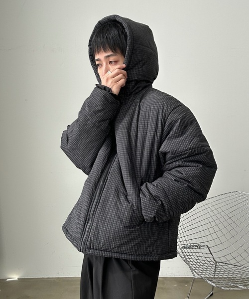 UNDERSTATEMENTs ブルゾン アウター 「ユニセックス」チェック柄フード
