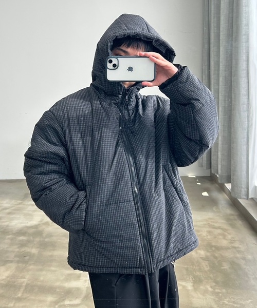 UNDERSTATEMENTs ブルゾン アウター 「ユニセックス」チェック柄フード