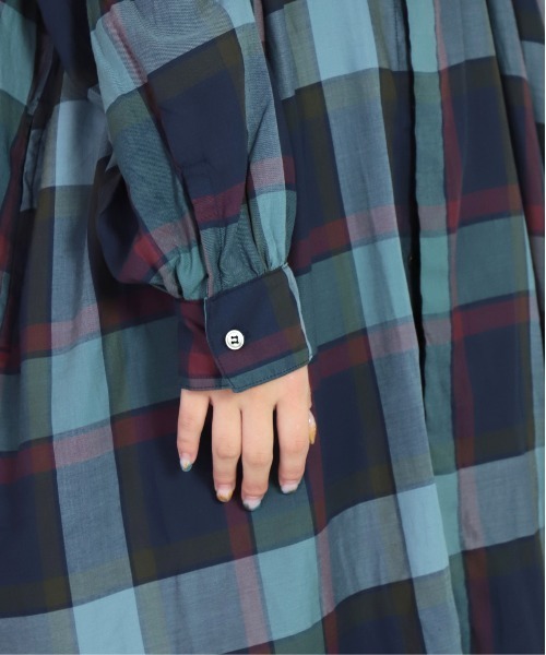 「Brocante」 長袖ワンピース 2 ブルー系その他 レディース_画像3