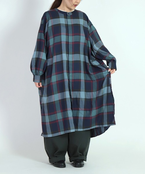 「Brocante」 長袖ワンピース 2 ブルー系その他 レディース_画像7