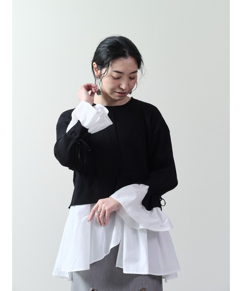 「DOLLUPOOPS」 長袖ニット 38 ブラック レディース_画像5