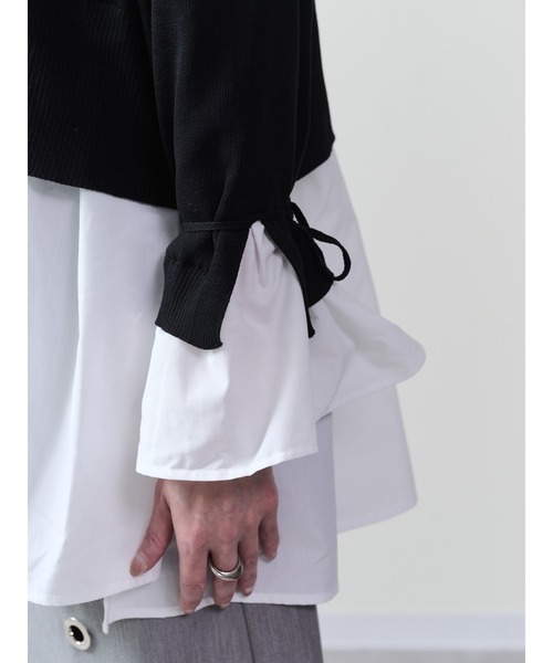 「DOLLUPOOPS」 長袖ニット 38 ブラック レディース_画像9