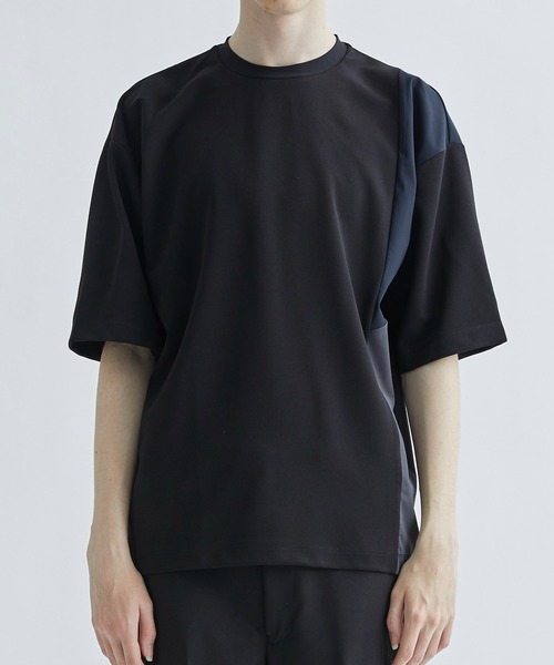 「STUDIOUS」 半袖Tシャツ 3 ブラック メンズ_画像3