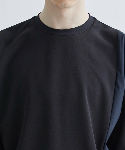 「STUDIOUS」 半袖Tシャツ 3 ブラック メンズ_画像6