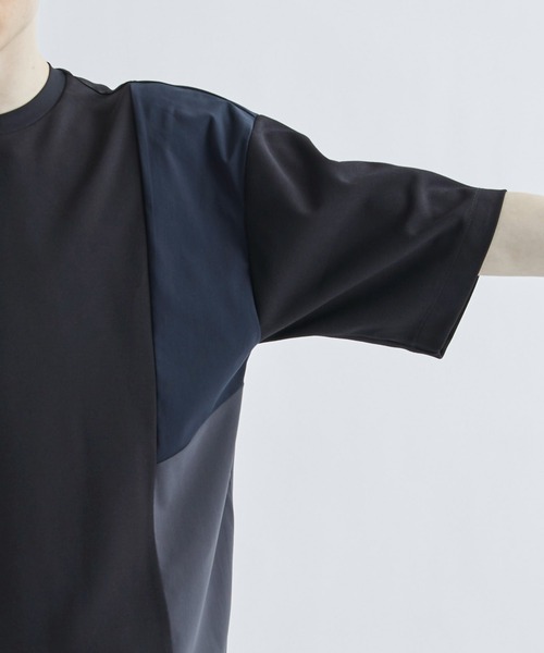 「STUDIOUS」 半袖Tシャツ 3 ブラック メンズ_画像7