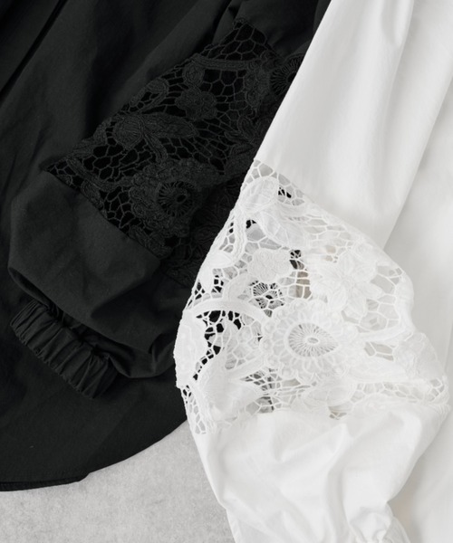 「BEARDSLEY」 長袖シャツ FREE ホワイト レディース_画像3