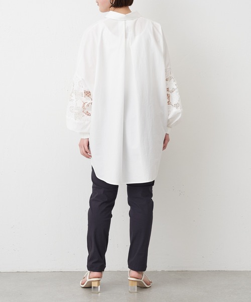 「BEARDSLEY」 長袖シャツ FREE ホワイト レディース_画像4