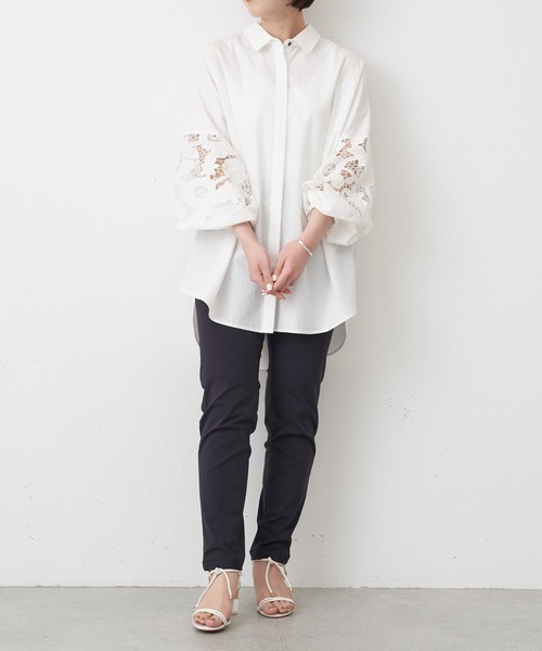 BEARDSLEY ホワイト 長袖シャツ BEARDSLEY（ビアズリー） 長袖シャツ FREE ホワイト レディース