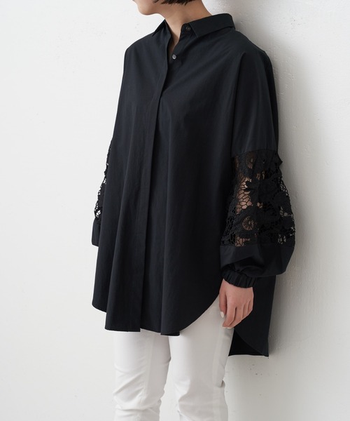 「BEARDSLEY」 長袖シャツ FREE ホワイト レディース_画像8