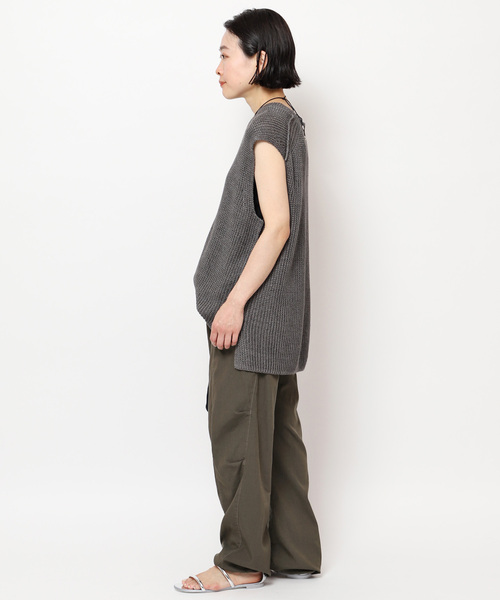 「AP STUDIO」 イージーパンツ 40 ブラック レディース_画像6