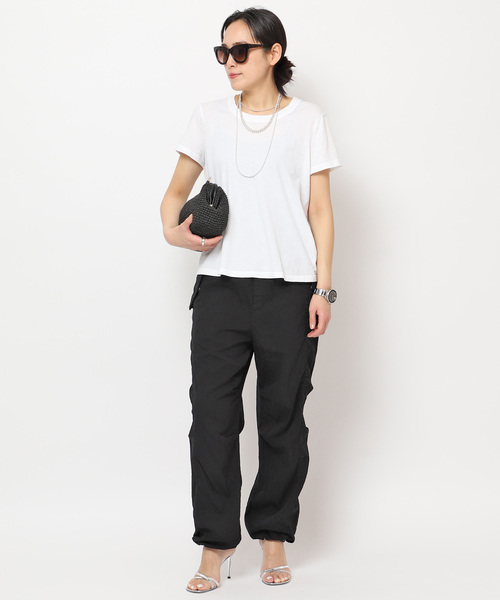 「AP STUDIO」 イージーパンツ 40 ブラック レディース_画像10