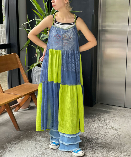 「HELLO.SANFRANCISCO」 サロペットスカート ONE SIZE オレンジ レディース_画像3