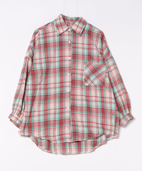 「LADY LIKE」 長袖シャツ M ブルー レディース_画像5