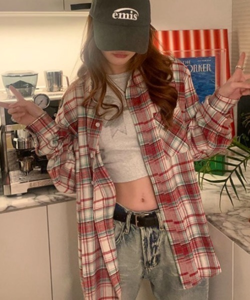 「LADY LIKE」 長袖シャツ M ブルー レディース_画像7