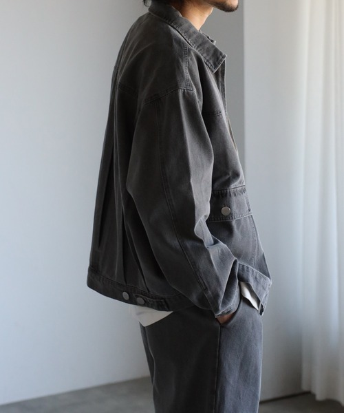 「CREARE -LINO-」 デニムジャケット L ネイビー メンズ_画像4