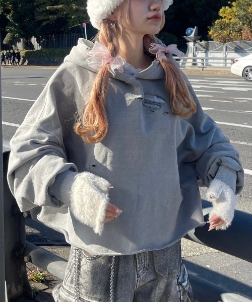 Never mind the XU / Chikashitsu+」 「Pulse」プルオーバーパーカー