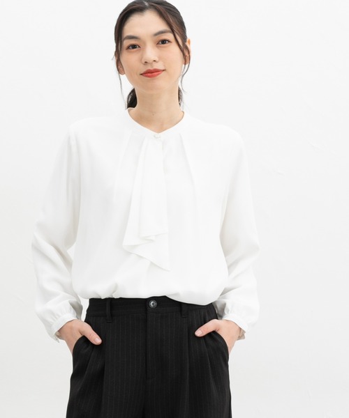 「Honeys」 「glacier」長袖ブラウス L ボルドー レディース_画像5