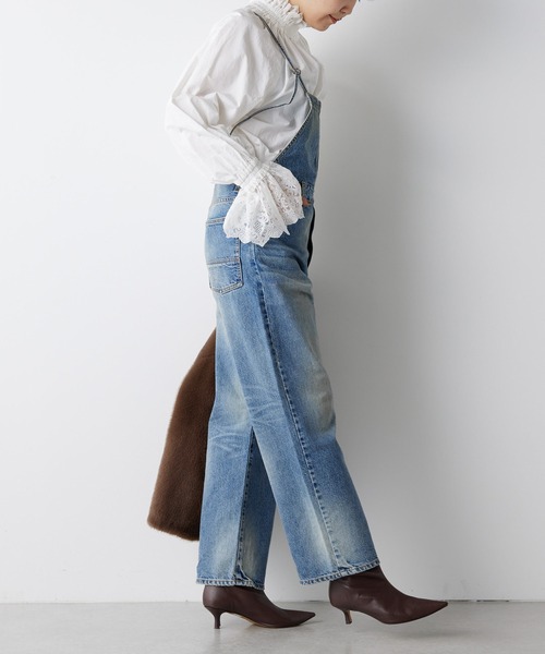 7月末までのお値下げ☆ウィムガゼット　38　サロペット Whim Gazette（ウィム ガゼット） オーバーオール 38 インディゴブルー