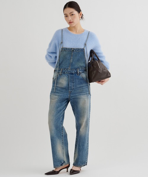 7月末までのお値下げ☆ウィムガゼット　38　サロペット Whim Gazette（ウィム ガゼット） オーバーオール 38 インディゴブルー