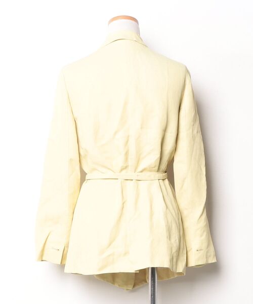 「FONCE」 テーラードジャケット 36 イエロー レディース_画像2