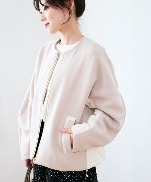 le.coeur blanc（ルクールブラン） コート アウター ウール×ダウン