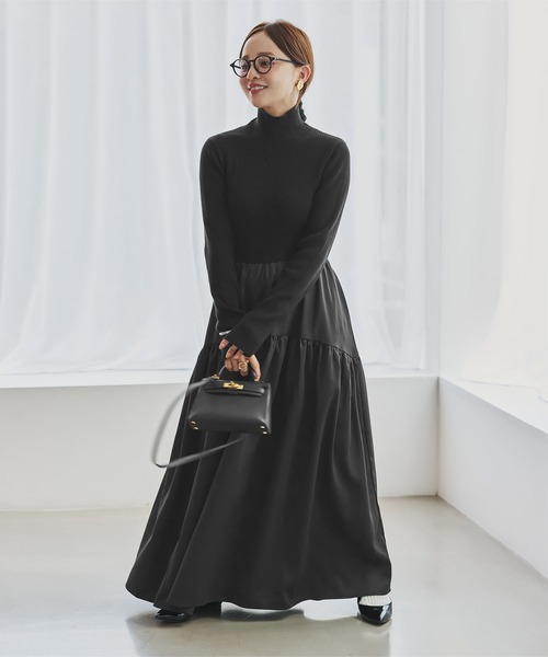 「KOBE LETTUCE」 ドッキングワンピース M ブラック レディース_画像2