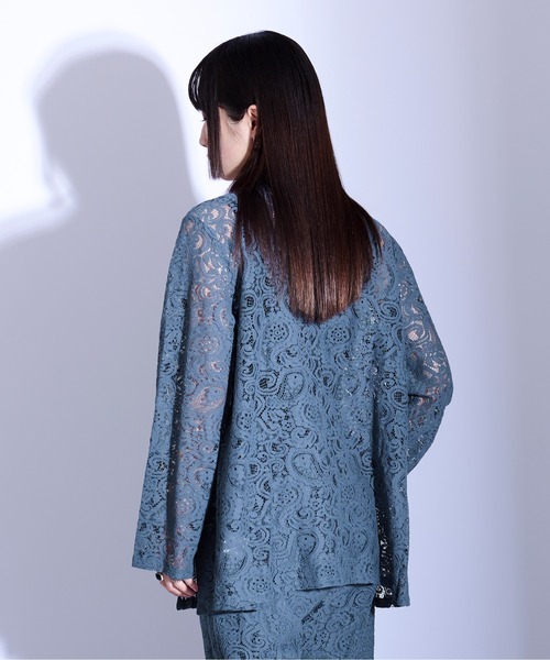 「Ellno Loset」 テーラードジャケット MEDIUM ブルー メンズ_画像9