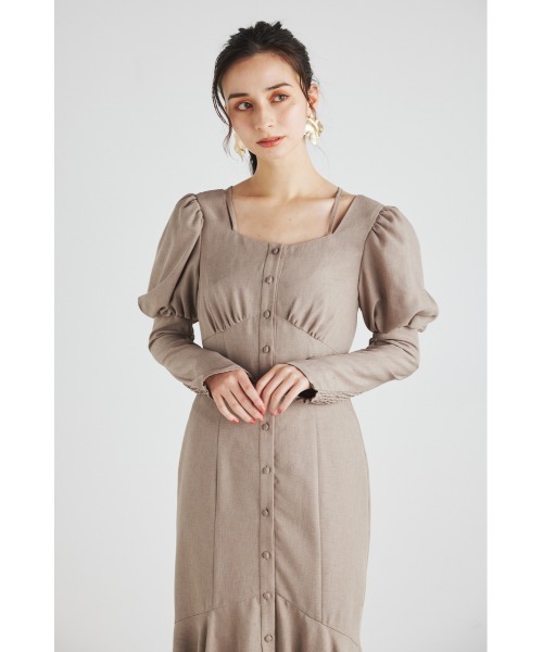 「rienda」 長袖ワンピース SMALL ブルー レディース_画像4