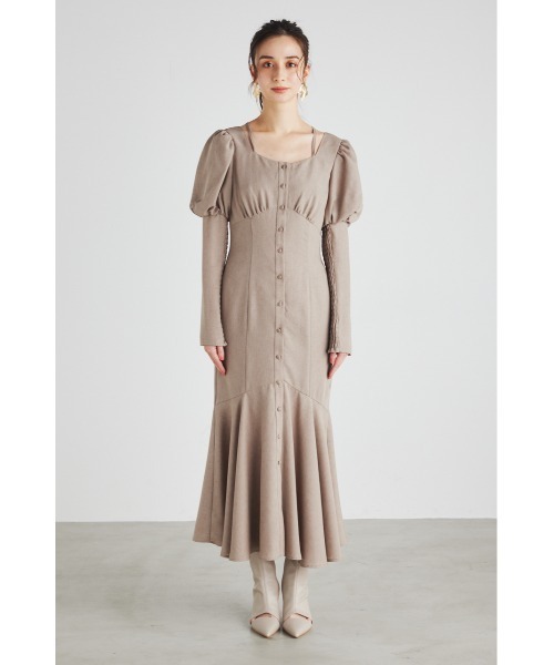 「rienda」 長袖ワンピース SMALL ブルー レディース_画像6