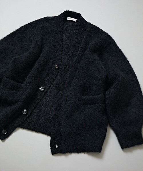 「FREAK'S STORE」 ニットカーディガン SMALL ブラウン メンズ_画像2